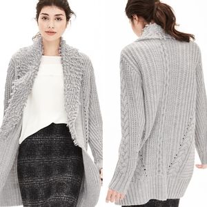 Banana Republic Fringe Collar Sweater NWOT